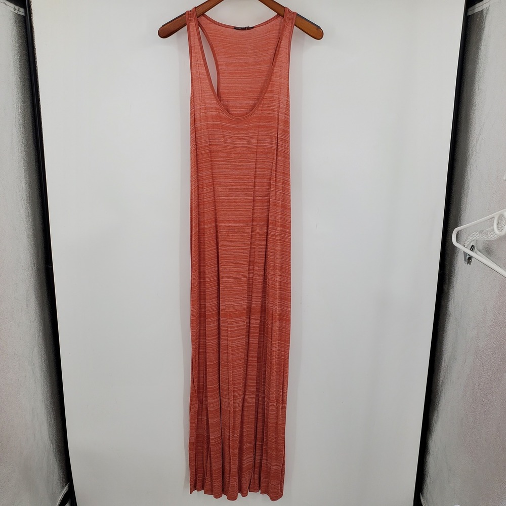 Vince‎ Space Dyed Maxi Dress XL Orange Racerback Sleeveless Summer Beachy Boho